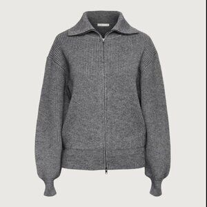 NWOT Oak + Fort Rib Knit Grey Sweater